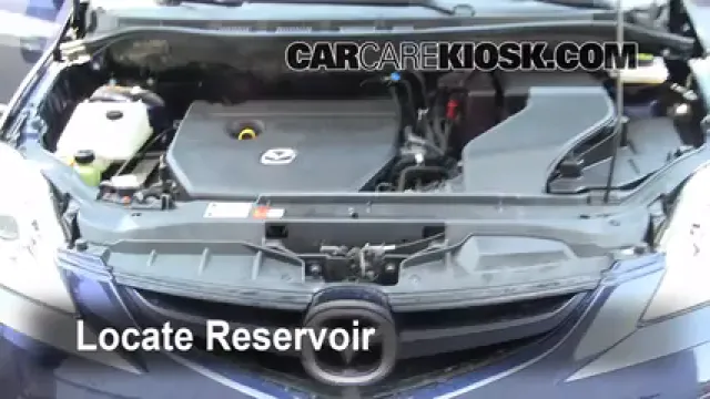 2009 Mazda 5 Sport 2.3L 4 Cyl. Liquide essuie-glace Ajouter du liquide
